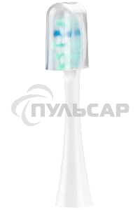 Сменные насадки к зубной электрической щетке Galaxy Line GL4992, белый, мягкая жесткость щетины, 2 сменных насадки-щетки, 2 защитных колпачка