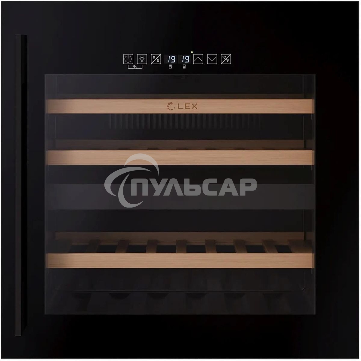 Винный шкаф LEX LWD6036BL dual zone S 1-нокамерн. черный стекло (CHAT500009)