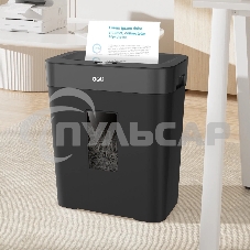 Шредер Deli ET023 черный (секр.P-4) фрагменты 8лист. 15лтр.