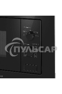 Микроволновая печь встраиваемая Maunfeld MBMO.20.1PGB2 черный, 20 л, 1250 Вт, переключатели - поворотный механизм