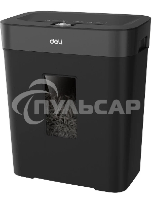 Шредер Deli ET023 черный (секр.P-4) фрагменты 8лист. 15лтр.