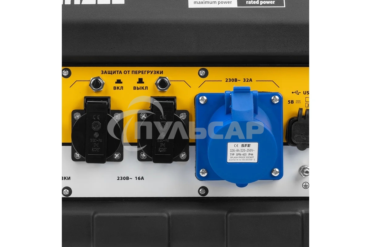 Электрогенератор бензиновый Denzel PS 80 EA, 8 кВт, 85 дБ, 90 кг