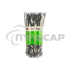 Нейлоновые стяжки FORTISFLEX КСС 3х150 черный 100 штук 49408