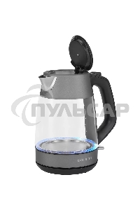Чайник электрический Polaris PWK1760CGL графит, 1,7 л, 2150 Вт, стекло