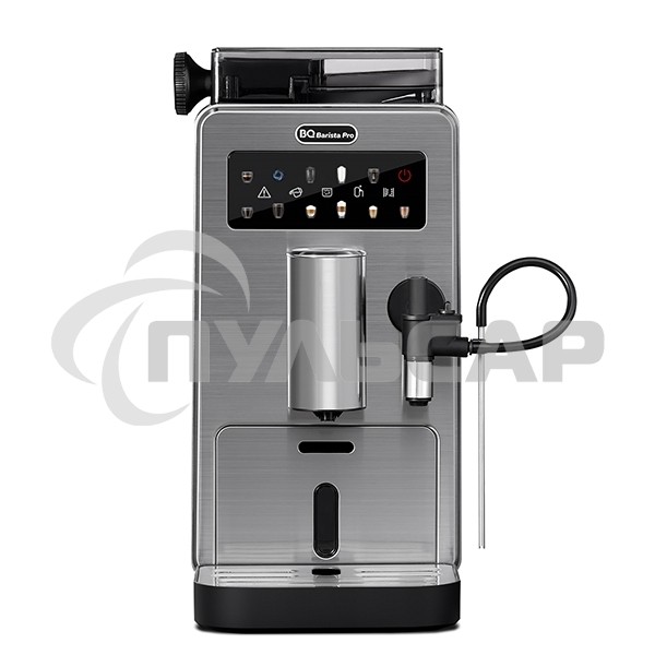 Кофемашина автоматическая BQ CM9003 серебристый/черный, исп. кофе - зерновой, 2 л, 1450 Вт, 15 бар