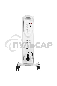 Обогреватель масляный AC ELECTRIC AOH/BM-11BW 2200 (11 секций) белый, 2200 Вт, 27 м2, термостат