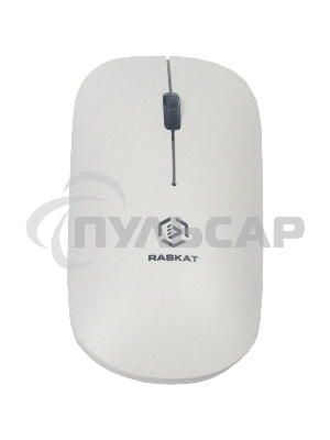 Мышь беспроводная Raskat M003WR белый, 2400 dpi, радиоканал, Bluetooth, USB, кнопки - 3
