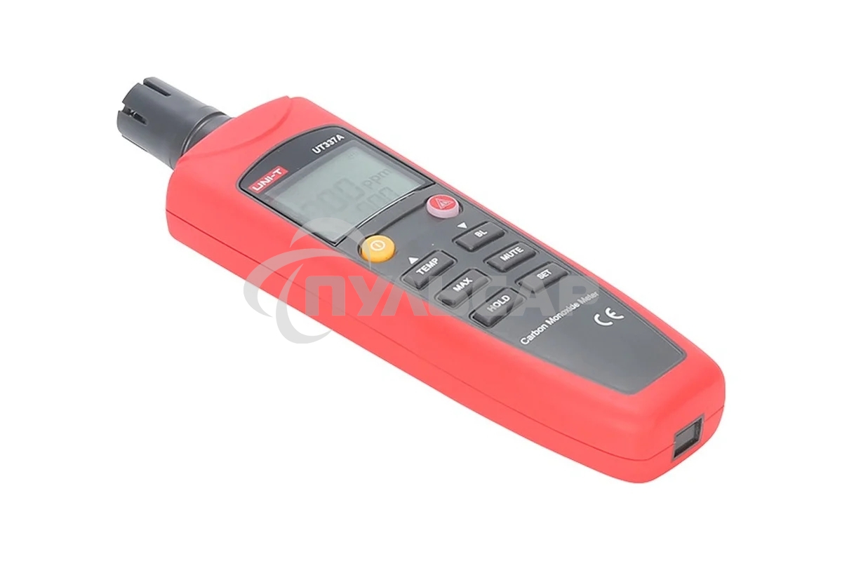 Детектор СО газа UT337A, 0~1000ppm, аудио и визуальное оповещение