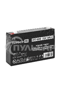Аккумуляторная батарея ExeGate DT 609 (6V 9Ah, клеммы F2)
