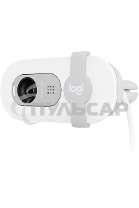 Веб-камера Logitech HD Webcam Brio 100 белый 2Mpix (1920x1080) USB-A с микрофоном (960-001618)