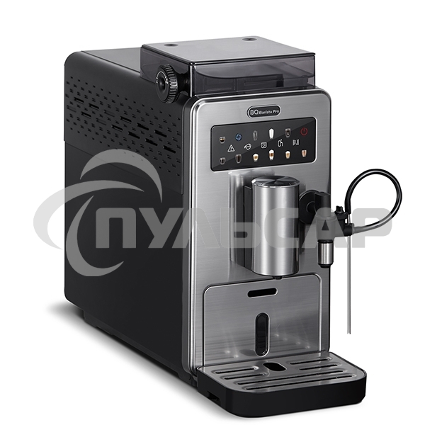 Кофемашина автоматическая BQ CM9003 серебристый/черный, исп. кофе - зерновой, 2 л, 1450 Вт, 15 бар