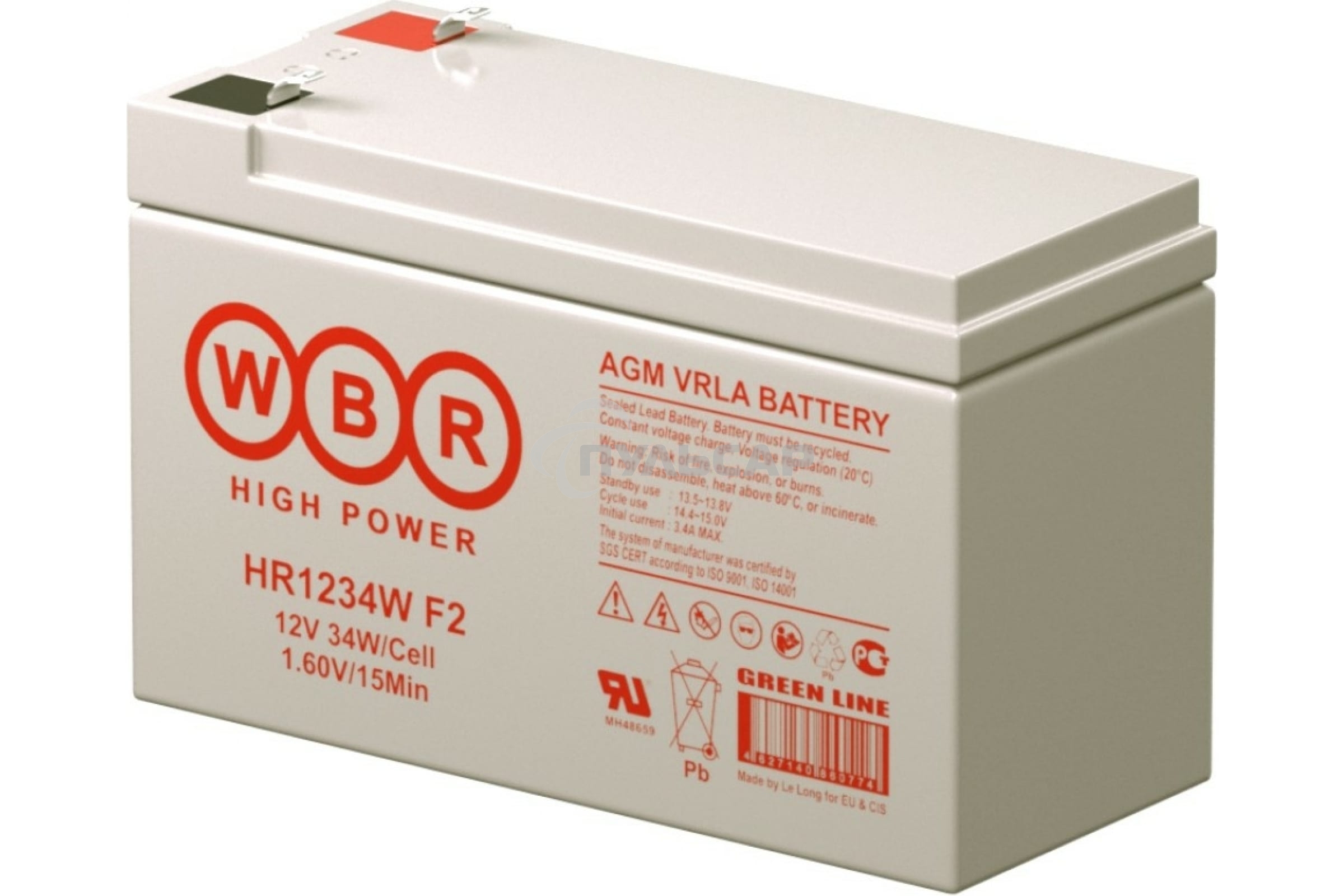 Батарея WBR HR 1234W (12V 9Ah)