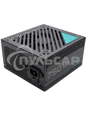 Блок питания Azza PSAZ-750G, 750Вт, 80 PLUS Gold, 120мм, модульный, черный