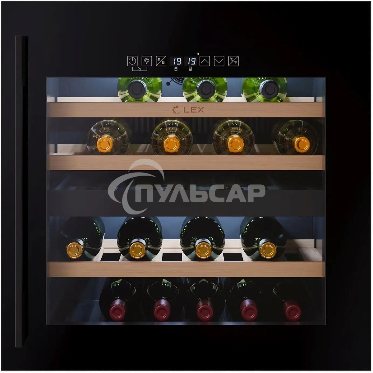 Винный шкаф LEX LWD6036BL dual zone S 1-нокамерн. черный стекло (CHAT500009)