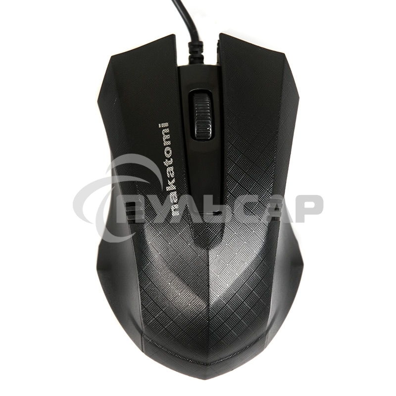 Мышь проводная Nakatomi MON-04U черный, 800 dpi, USB, кнопки - 3