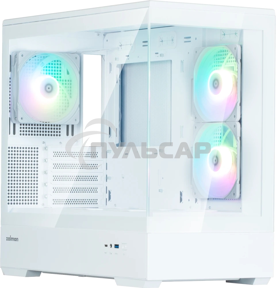 Компьютерный корпус ZALMAN P30 V2, MATX, белый, WINDOW, 2x3.5