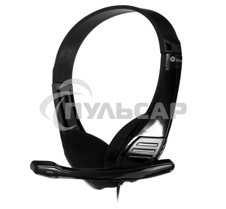 Наушники с микрофоном Oklick HS-M150 черный 2.2м накладные оголовье (NO-003N)