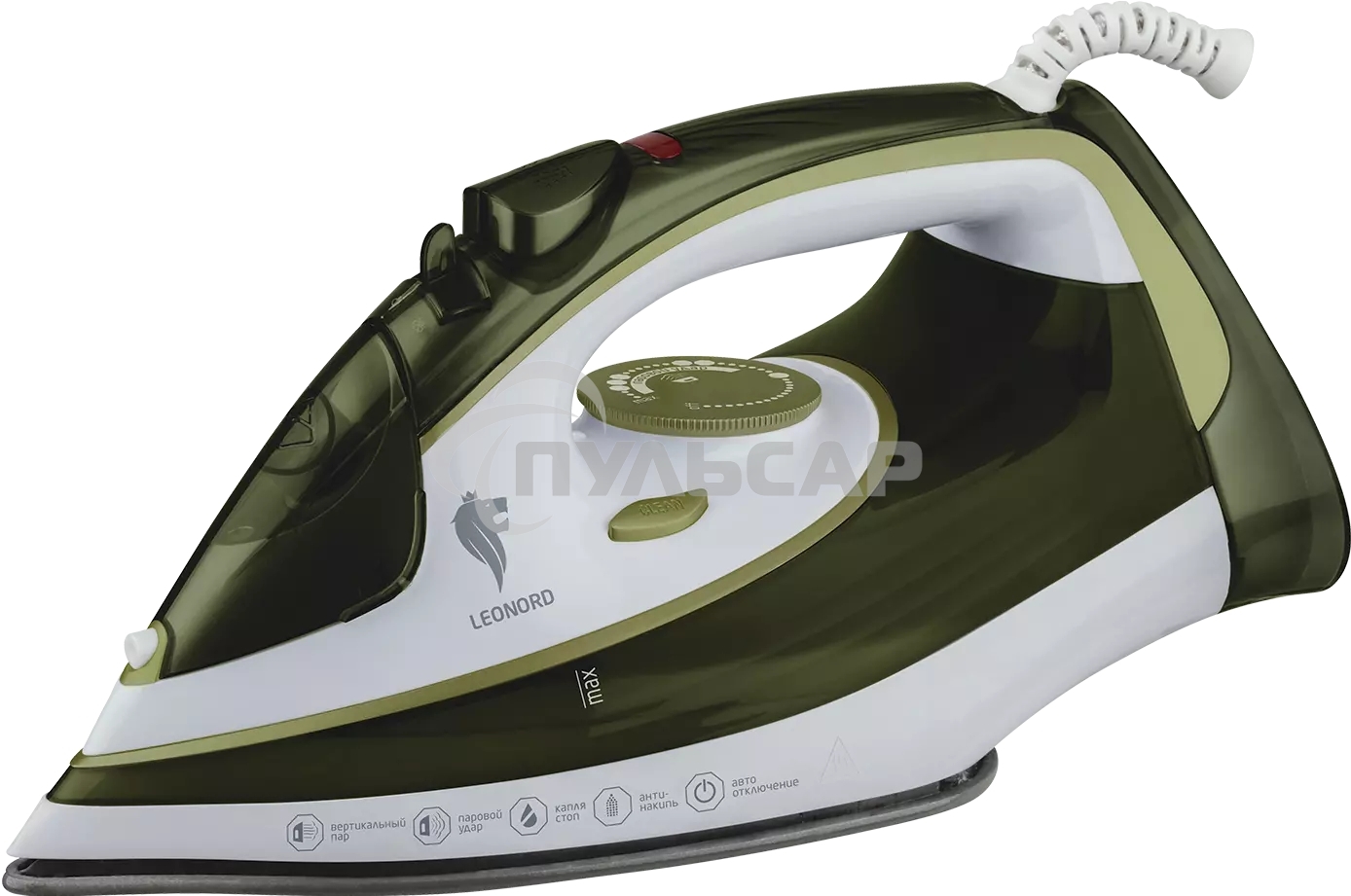 Утюг LEONORD LE-1808 оливковый (108251)
