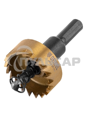 Коронка по металлу Denzel HSS, 35 мм, нитридтитановое покрытие