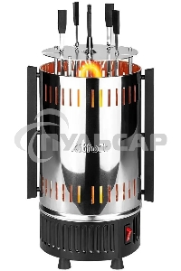 Электрошашлычница Kitfort KT-1405 1000Вт серебристый