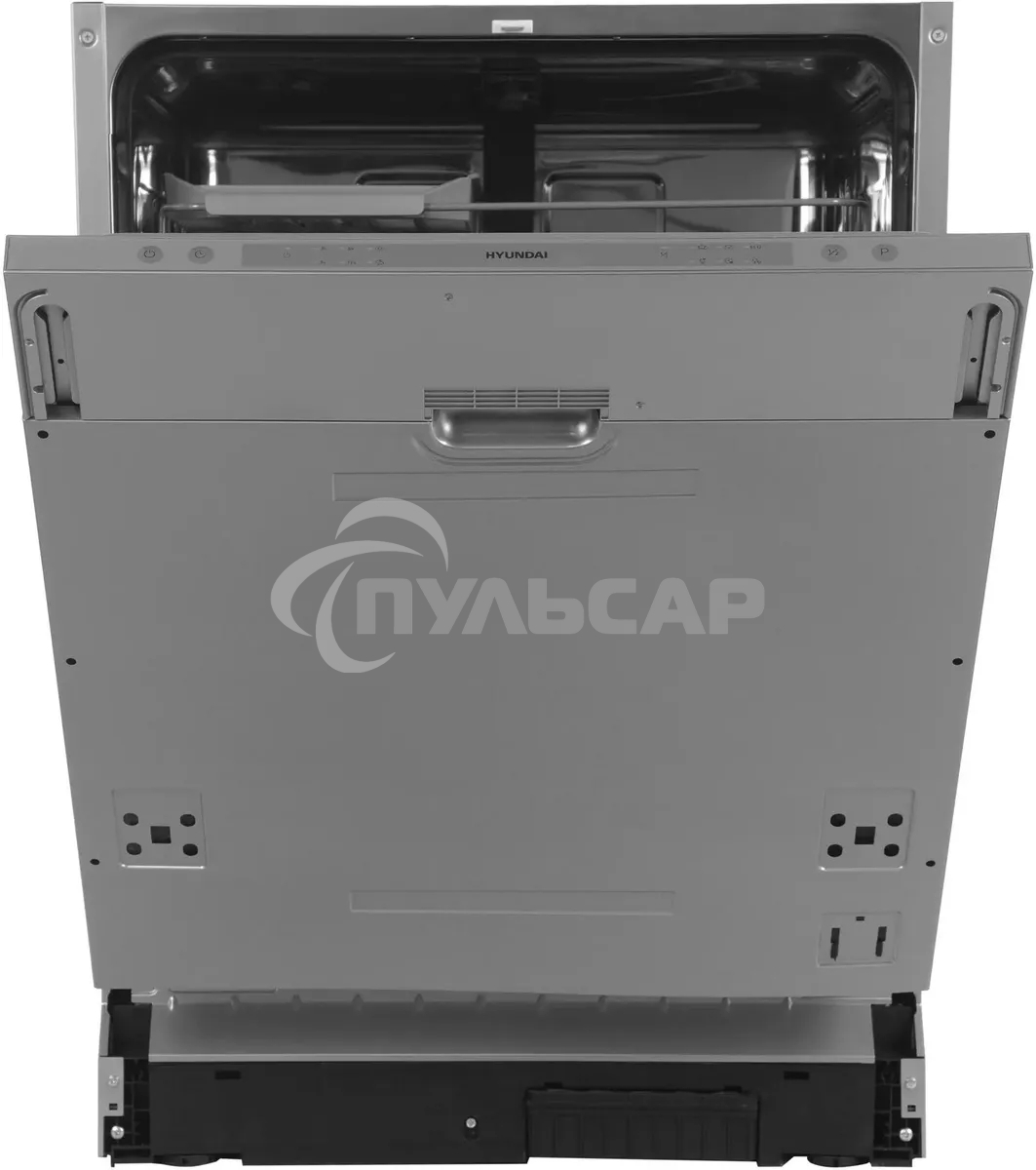 Встраиваемая посудомоечная машина Hyundai HBD 661, серебристый, 59.8 см, 14 компл., 49 дБ, класс A++