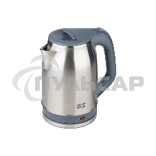 Чайник электрический HOMESTAR HS-1005 2,3 л, 1800 Вт, нержавейка, серый