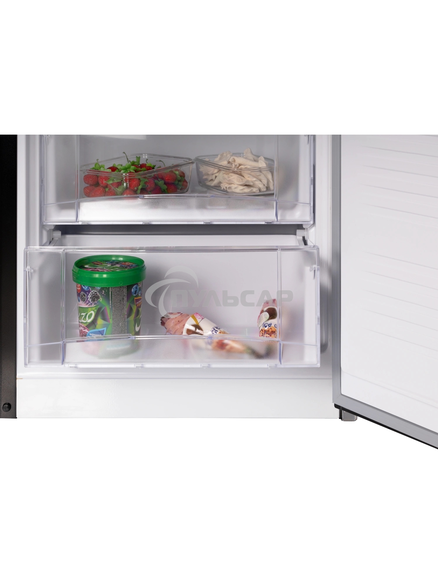 Холодильник Nordfrost NRB 131 B черный двухкамерный 170/100 л морозилка снизу, капельная система