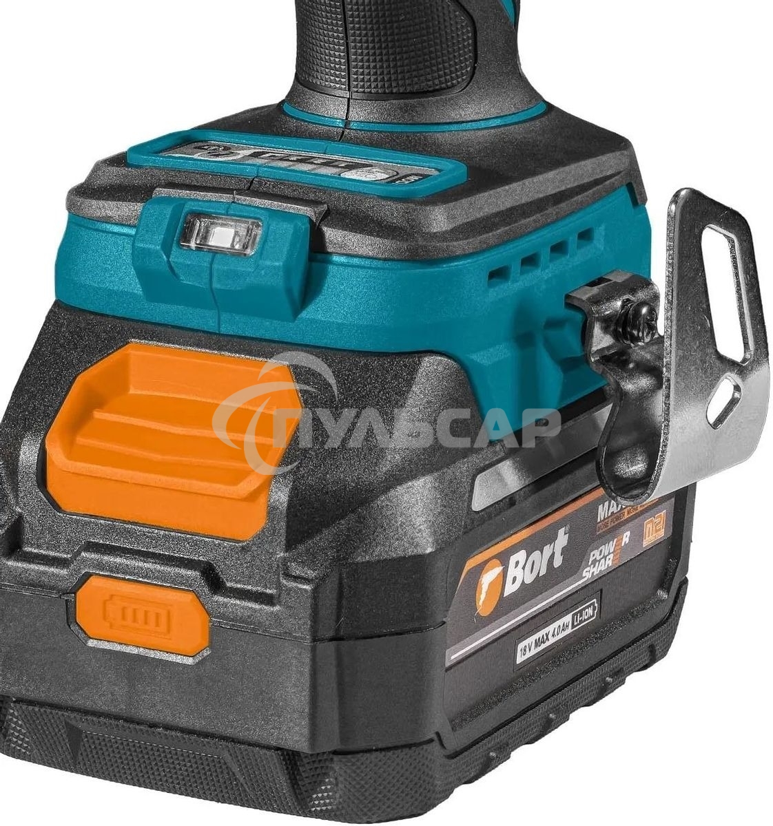 Гайковерт аккумуляторный Bort BSR-21U (2х4АЧ+ЗУ) 93418477 800 Нм, 0-2700 об/мин, акб Li-Ion, аккумуляторная система Makita 18V LXT 18 В, вес 1.4 кг