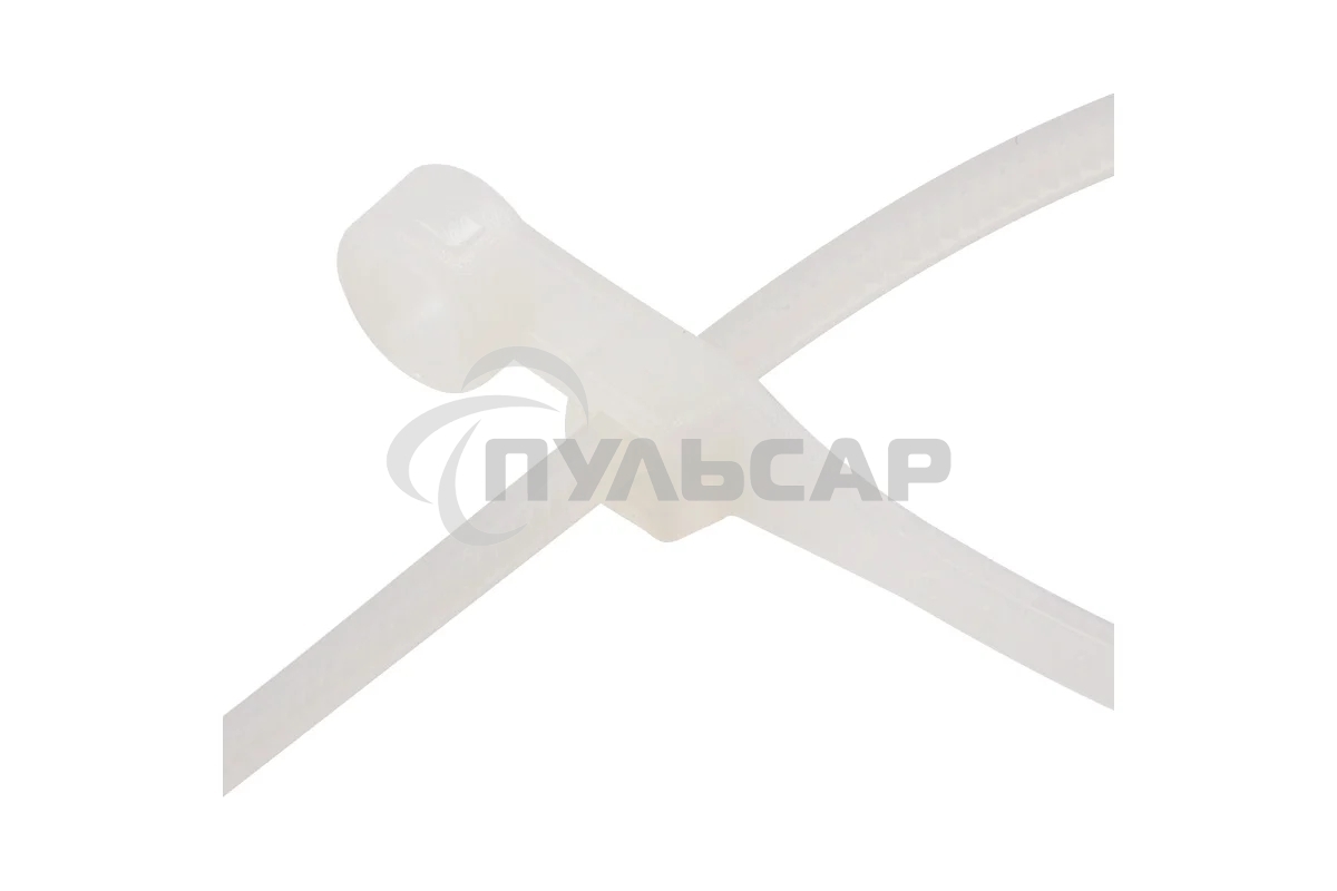 Хомут кабельный Rexant 07-0204 4.3х200 нейл. под винт белый (уп.100 шт)