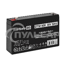 Аккумуляторная батарея ExeGate DTM 609 (6V 9Ah, клеммы F2)