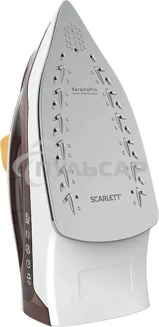 Утюг Scarlett SC-SI30K47, 2200Вт, коричневый/белый