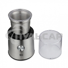 Кофемолка BQ CG1003, 200 Вт, 85 г максимальная загрузка, стальной/черный