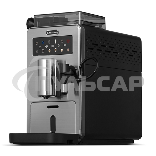 Кофемашина автоматическая BQ CM9003 серебристый/черный, исп. кофе - зерновой, 2 л, 1450 Вт, 15 бар