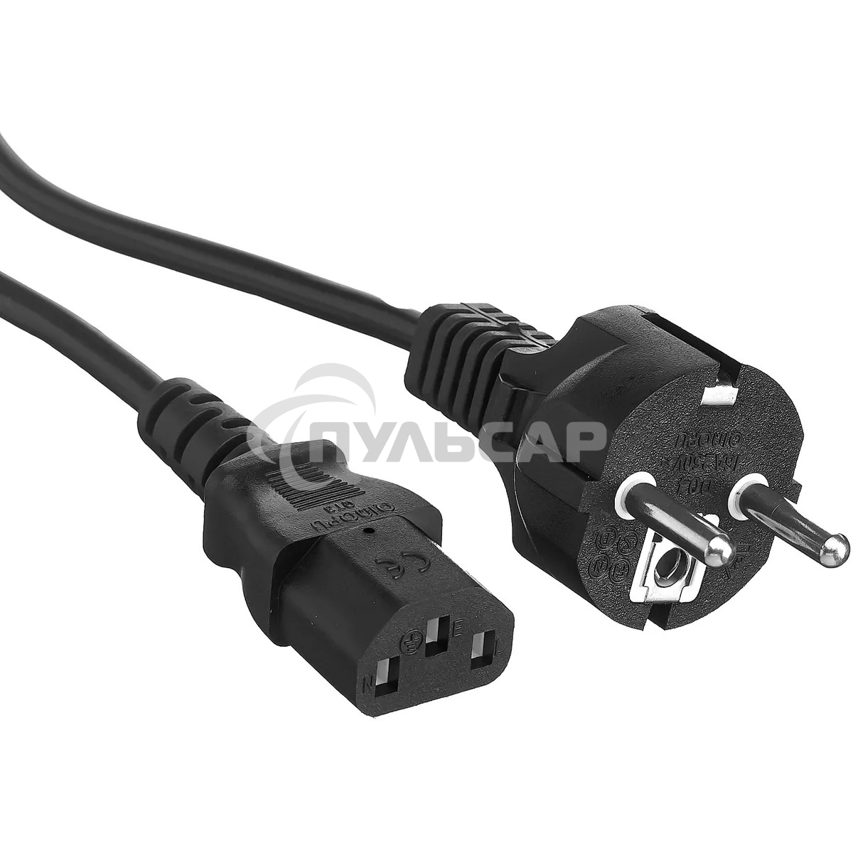 Шнур сетевой СЕЕ 7/7 (Schuko) – IEC 320 C13 3x0,75мм², длина 3м Rexant