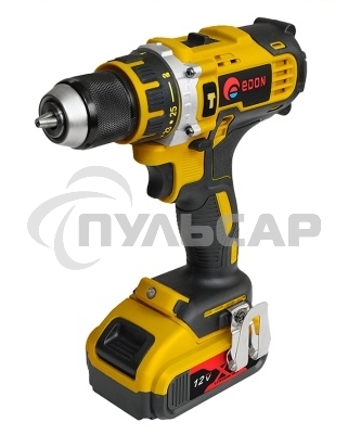 Дрель-шуруповерт Edon AD-12M, Аккумуляторная, 12В, 2 АКБ, Кейс