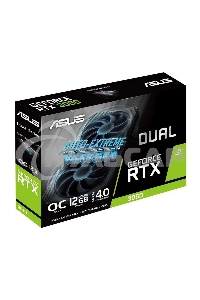 Видеокарта Asus DUAL-RTX 3060-O12G-V2 LHR NVIDIA GeForce RTX 3060 12288Mb 192 GDDR6 1837/15000/HDMIx1/DPx3/HDCP Ret