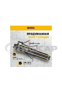 Плиткорез 800х14мм, цельнометал. напр., каретка на подш., стальная станина, рукоятка-пенал Denzel