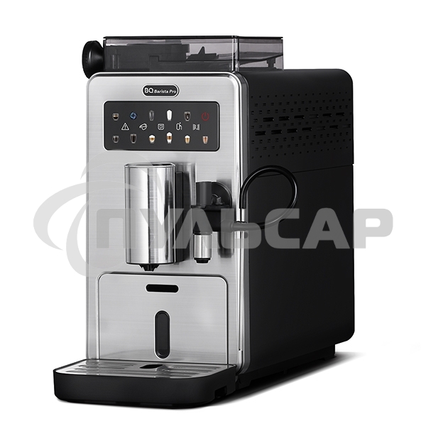 Кофемашина автоматическая BQ CM9003 серебристый/черный, исп. кофе - зерновой, 2 л, 1450 Вт, 15 бар