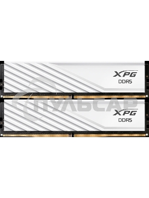 Оперативная память XPG Lancer Blade, DDR5, 32Gb (2x16Gb), 6000MHz, CL34, DIMM, с радиаторами, белый