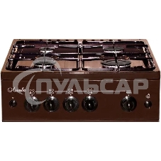 Плита газовая Лысьва ГП 400 М2С -2у коричневый, конфорок 4 шт, духовка 51 л, 50 см x 84 см x 60 см