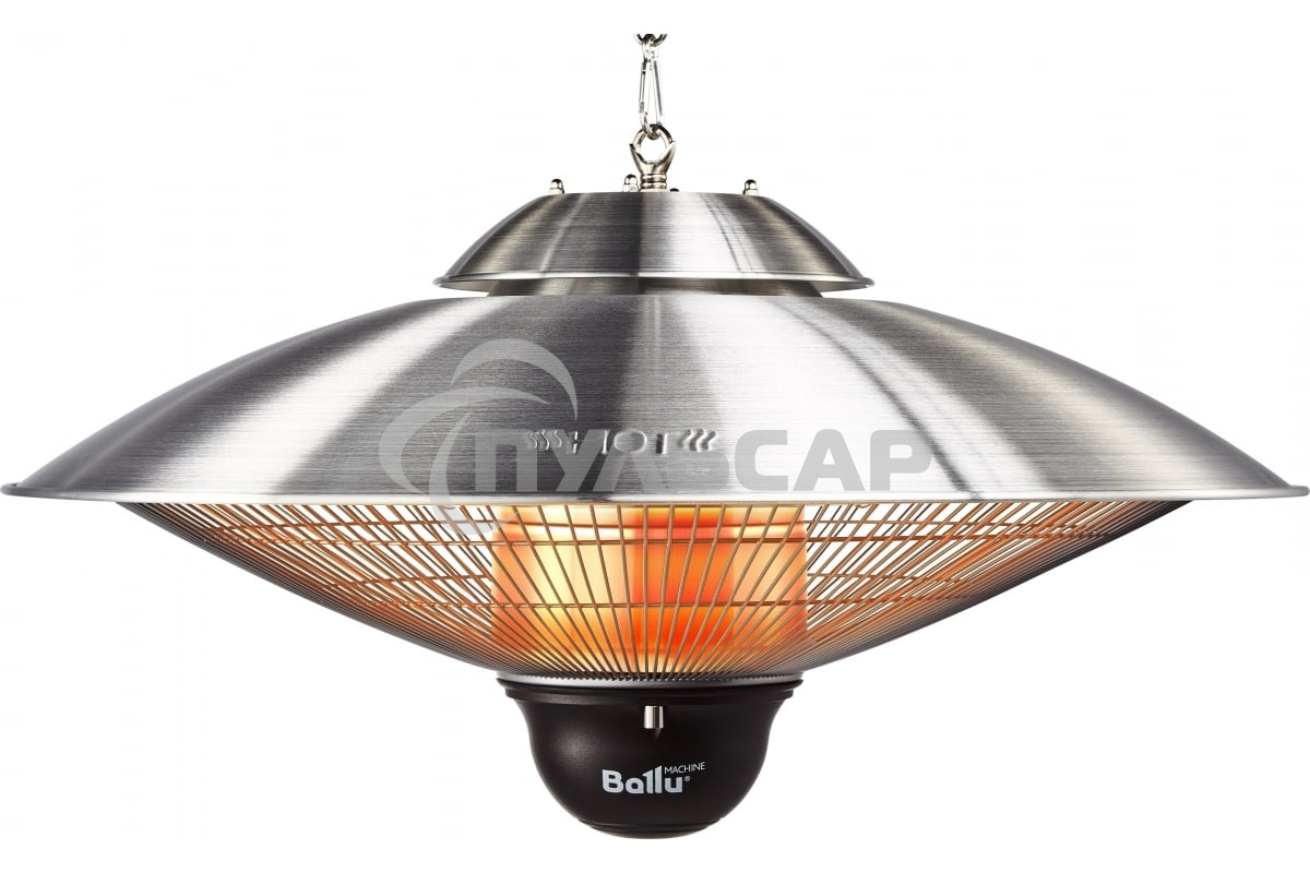 Обогреватель инфракрасный Ballu BIH-LL-2.1-S серебристый, карбоновый, 2100 Вт, 20 м2