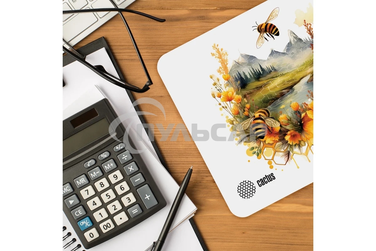 Коврик для мыши Cactus Honeybee 220x180x2мм (CS-MP-P09XS)