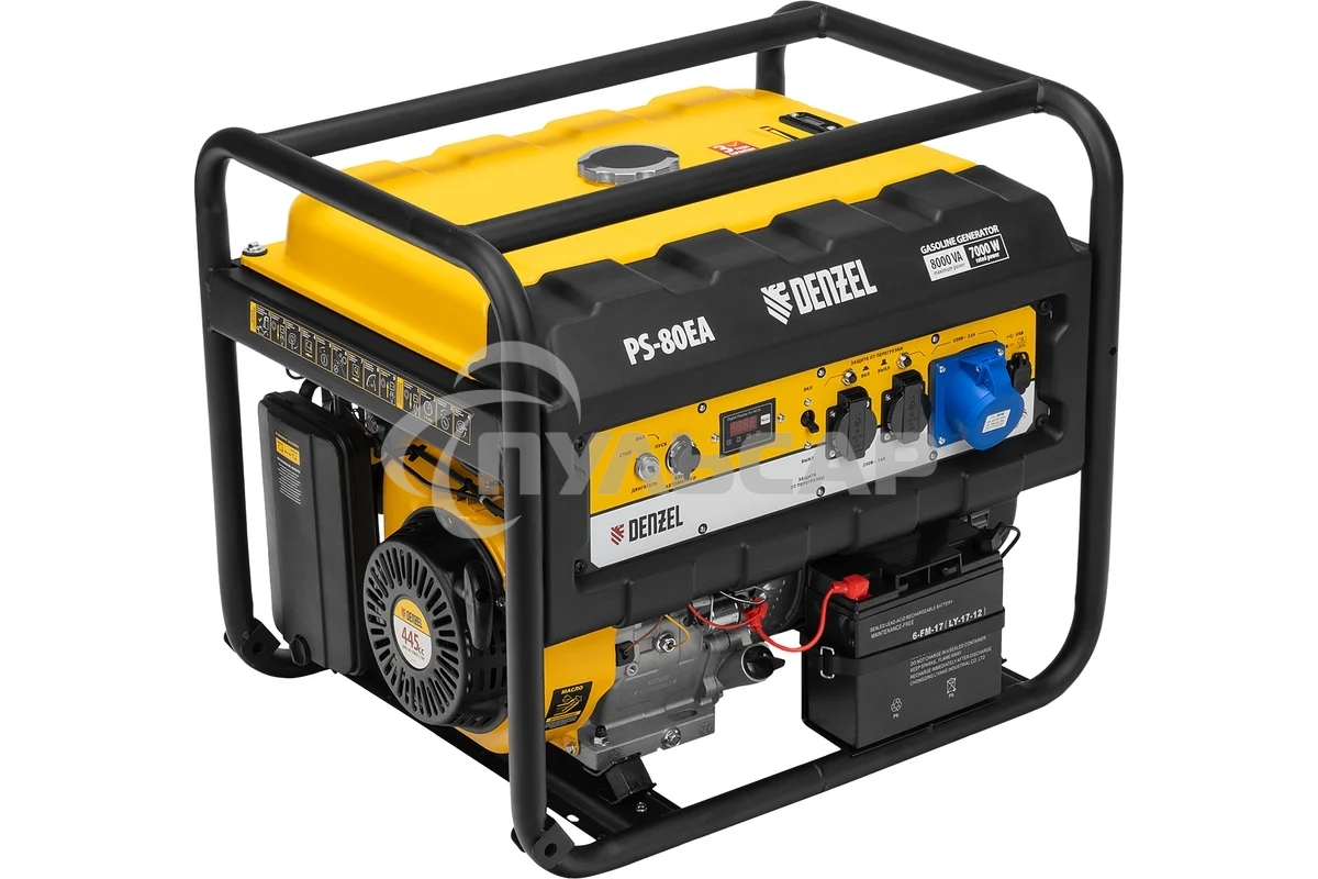 Электрогенератор бензиновый Denzel PS 80 EA, 8 кВт, 85 дБ, 90 кг