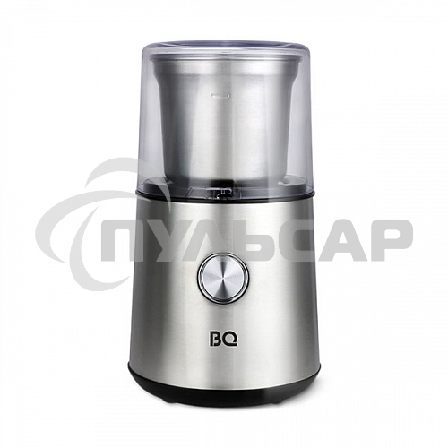 Кофемолка BQ CG1003, 200 Вт, 85 г максимальная загрузка, стальной/черный