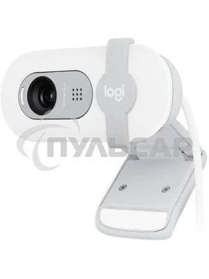Веб-камера Logitech HD Webcam Brio 100 белый 2Mpix (1920x1080) USB-A с микрофоном (960-001618)