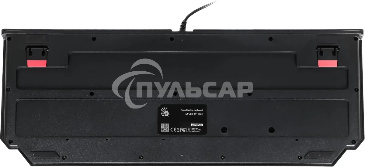 Клавиатура проводная A4Tech Bloody B120N USB черный