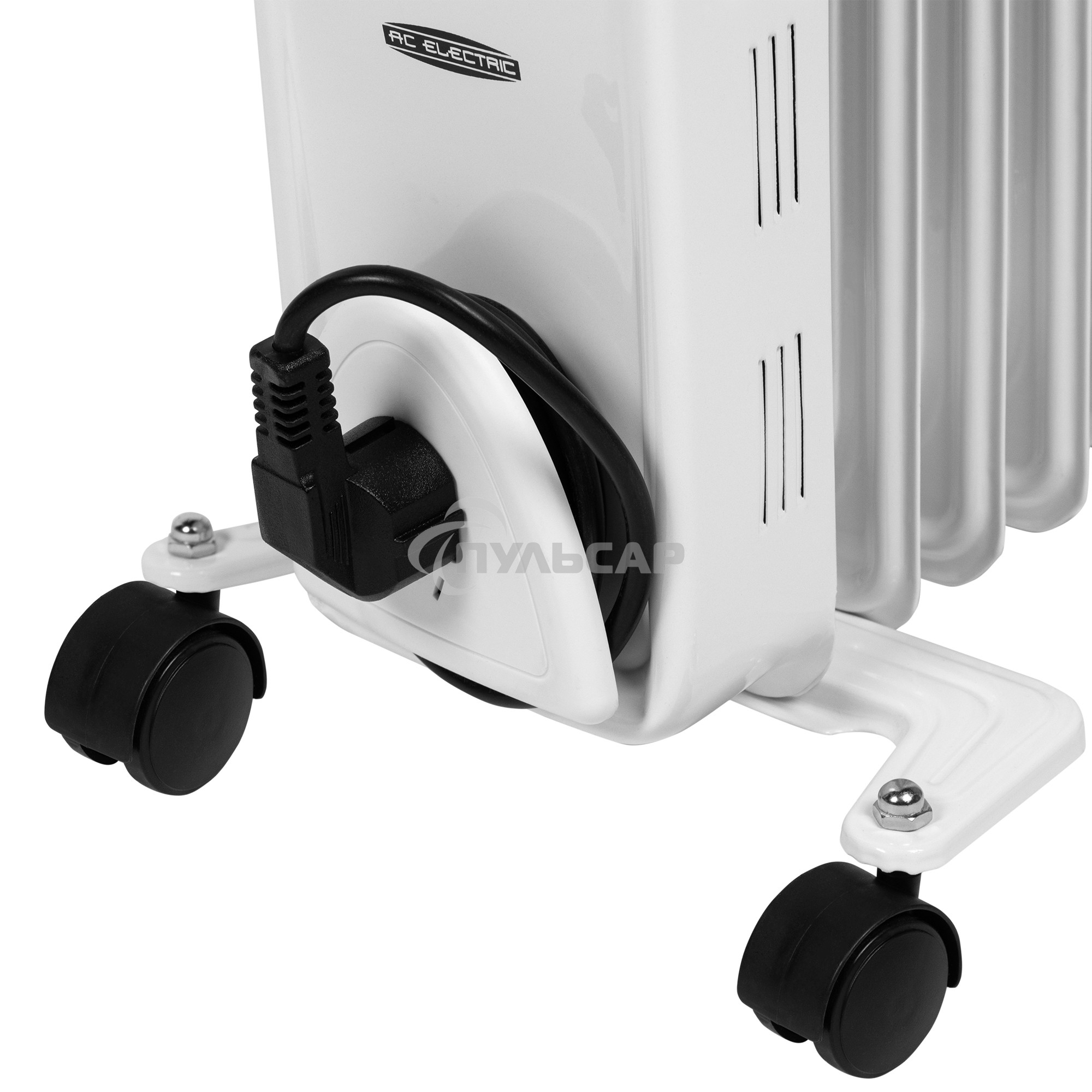 Обогреватель масляный AC ELECTRIC AOH/BM-11BW 2200 (11 секций) белый, 2200 Вт, 27 м2, термостат