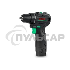 Дрель-шуруповерт аккумуляторная DWT ABSP-12 DN-2 BMC /12В/до 1500 об.в мин/35 Нм/0.8-10 мм/бещеточный мотор/реверс/LED-подсветка/2 АКБ, 2 А·ч/ЗУ/кейс/черный (ABSP-12 DN-2 BMC)