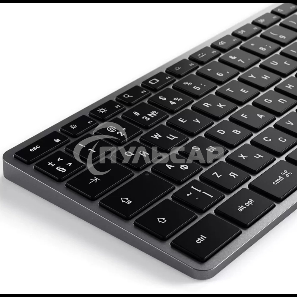 Клавиатура беспроводная Satechi Slim X3 Bluetooth Backlit Keyboard, Bluetooth, Серый космос, ST-BTSX3M-RU
