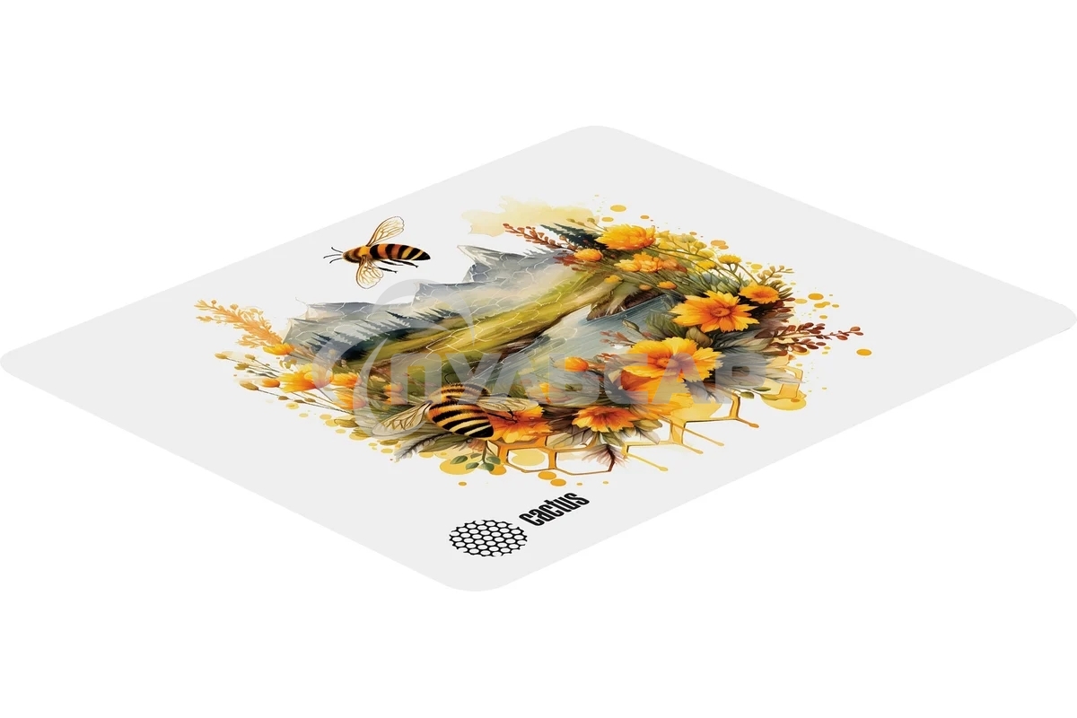 Коврик для мыши Cactus Honeybee 220x180x2мм (CS-MP-P09XS)